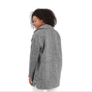 herringbone coat topshop